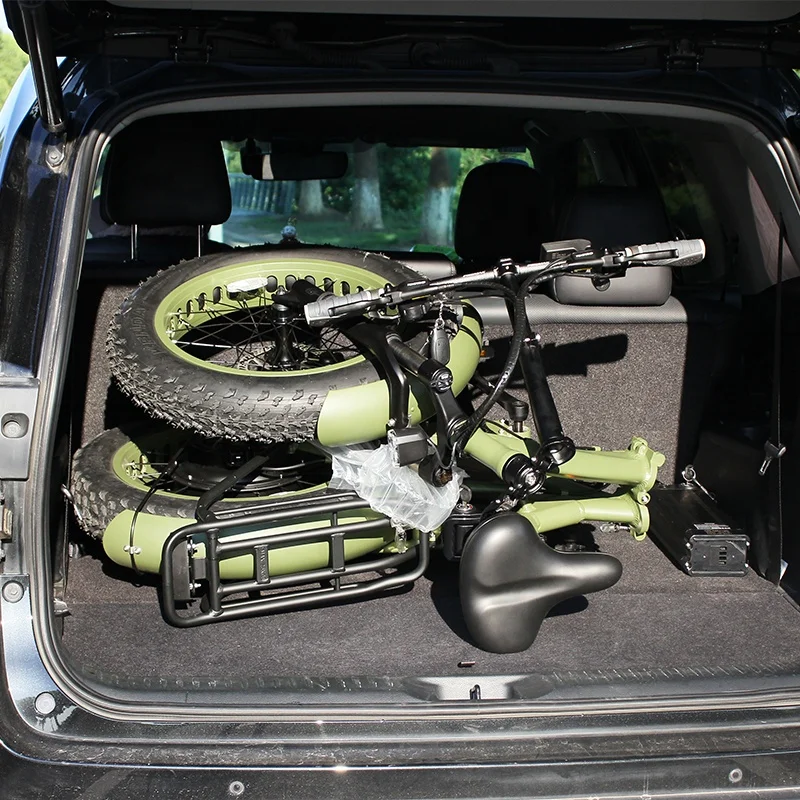 High quality factory customized Folding Fat Tire city mountain full suspension 20inch ebike bicycle Electric Bike  For sale