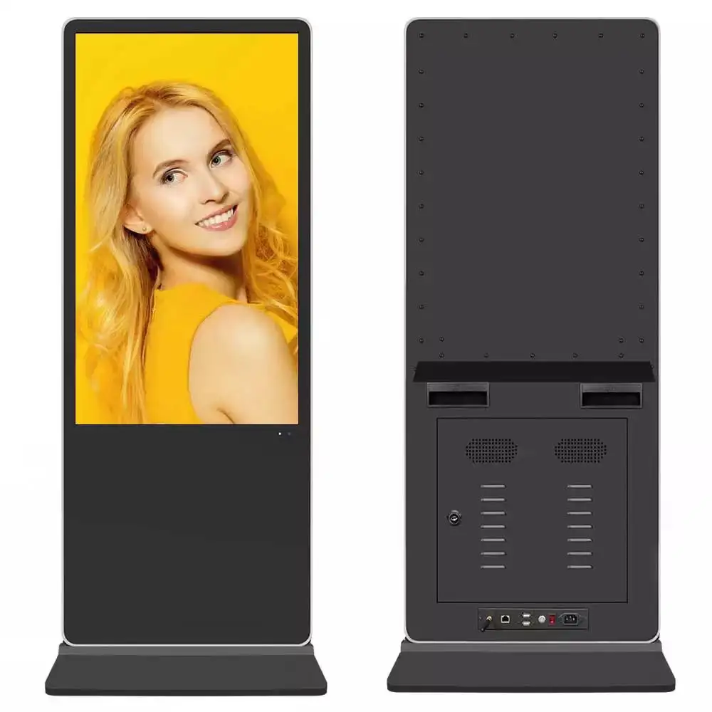43 50 55 Inch Indoor Shopping Mall LCD Display Floor Standing Digital Signage Totem Advertising Player LCD Screen Display