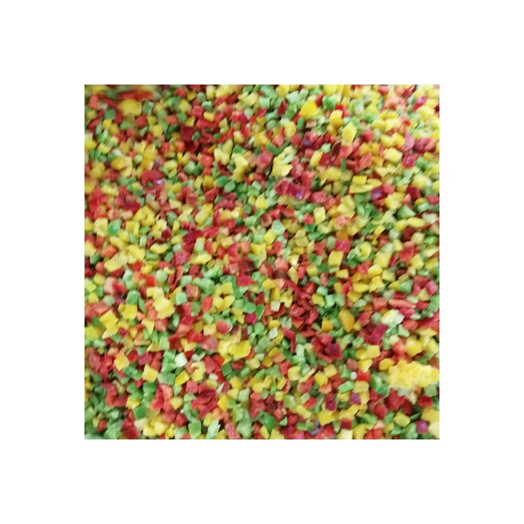 
High quality frozen sweet bell pepper IQF diced mixed pepper vegetables 