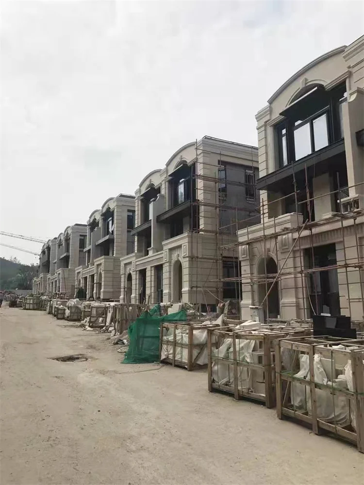 Portugal Moca Cream Limestone Slab Modern Design Polished Surface for Villa Exterior Wall and Floor Wholesale Price