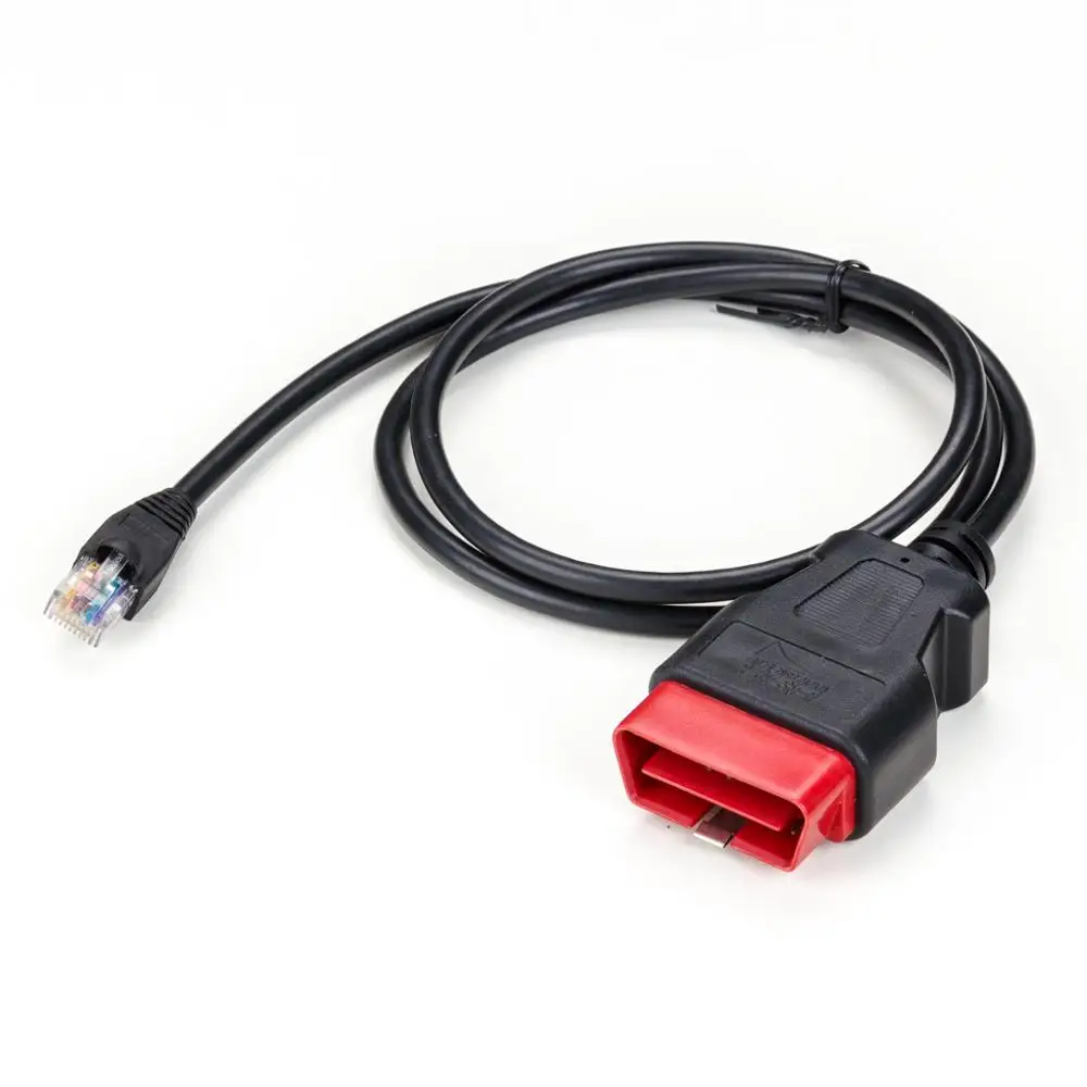 OBD 16 pin male connector to rj45 connector obd adapter extension cable