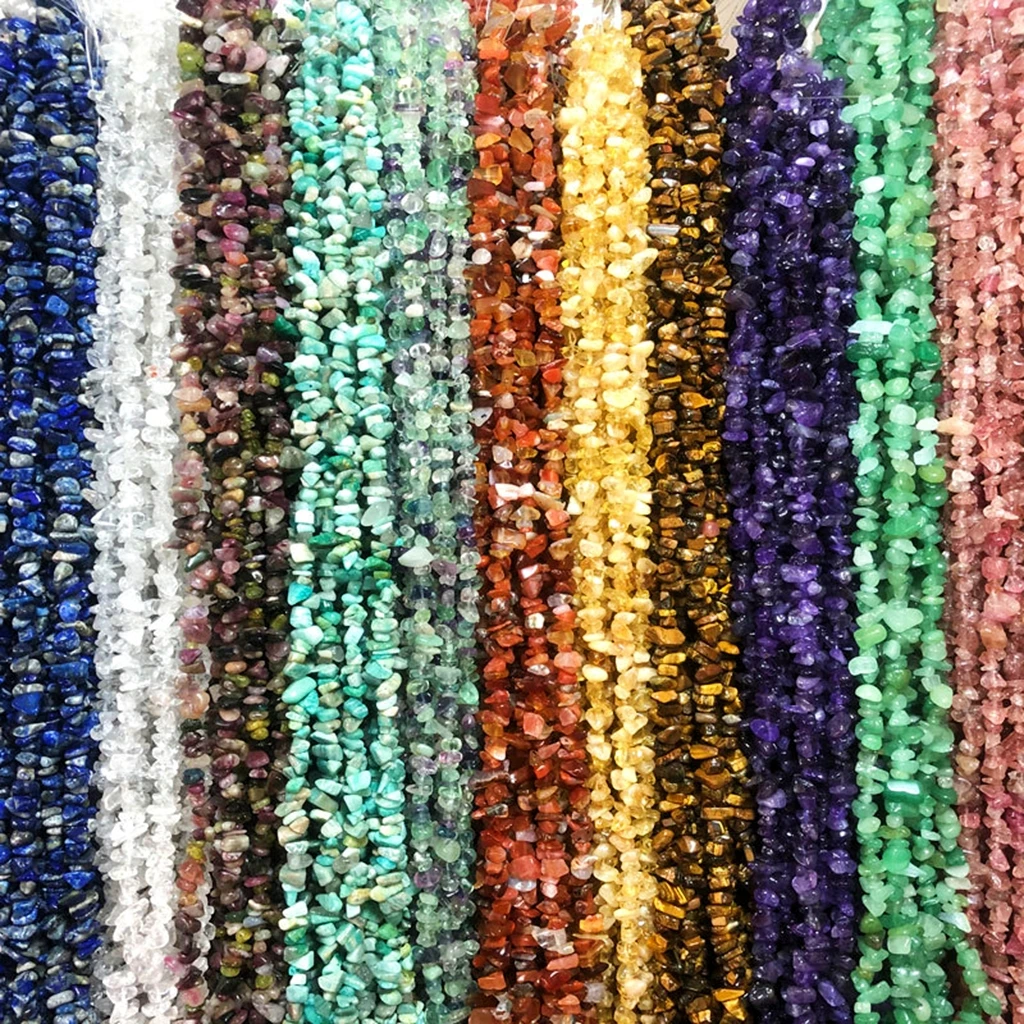 Natural crystal free-form gravel beads 3-5/5-8/8-12mm irregular pieces loose beads for jewelry DIY making bracelets