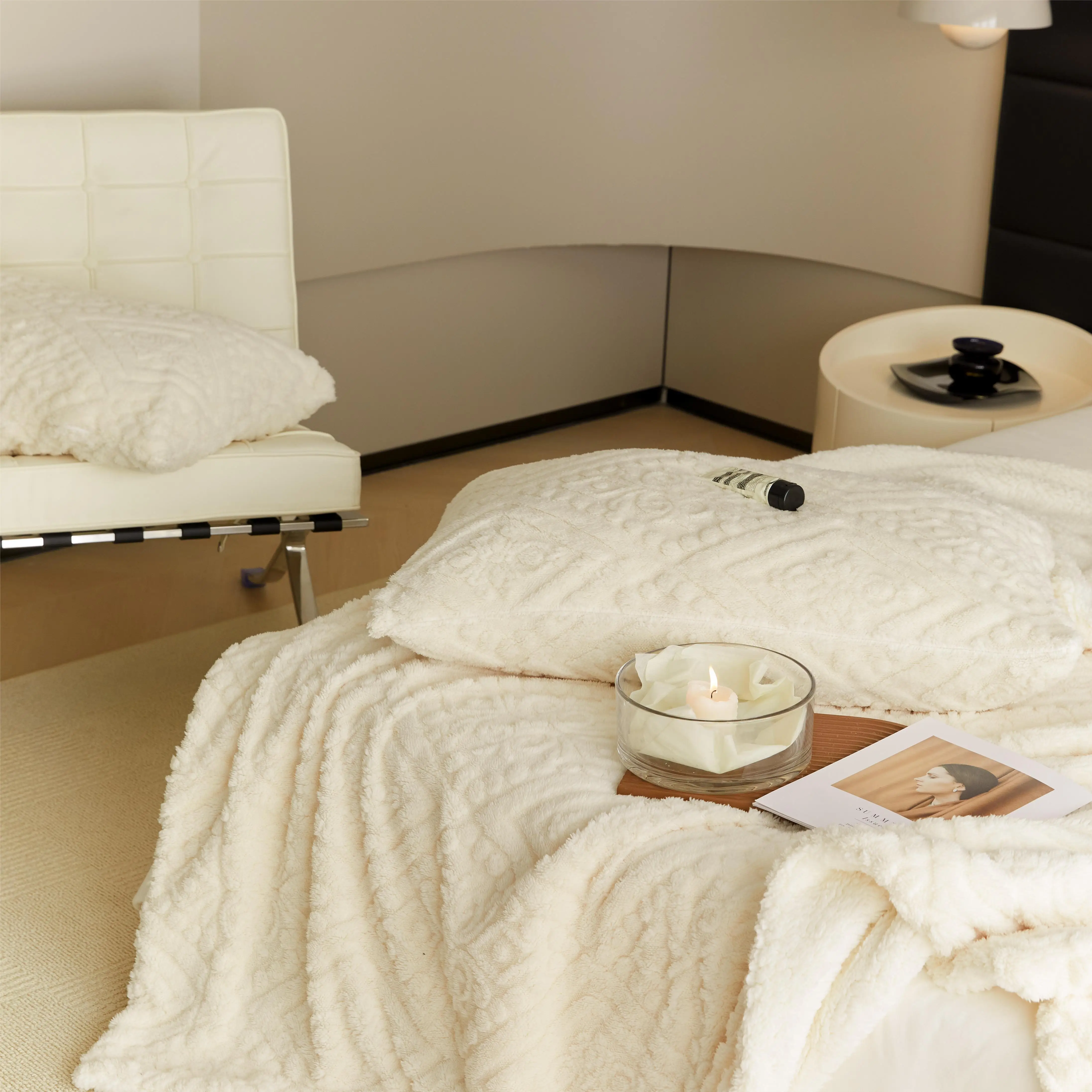 Warm Touch Cozy Winter Travel Velvet Fleece Plush Flannel Blanket