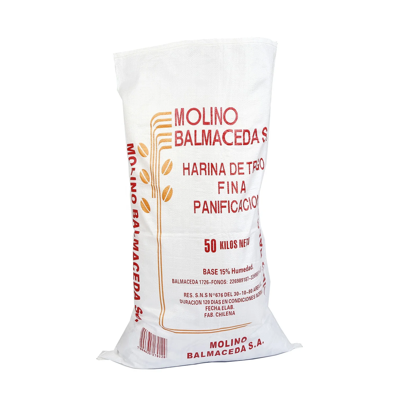 
Printed Wheat Flour Corn Grain Woven Sack Bag 