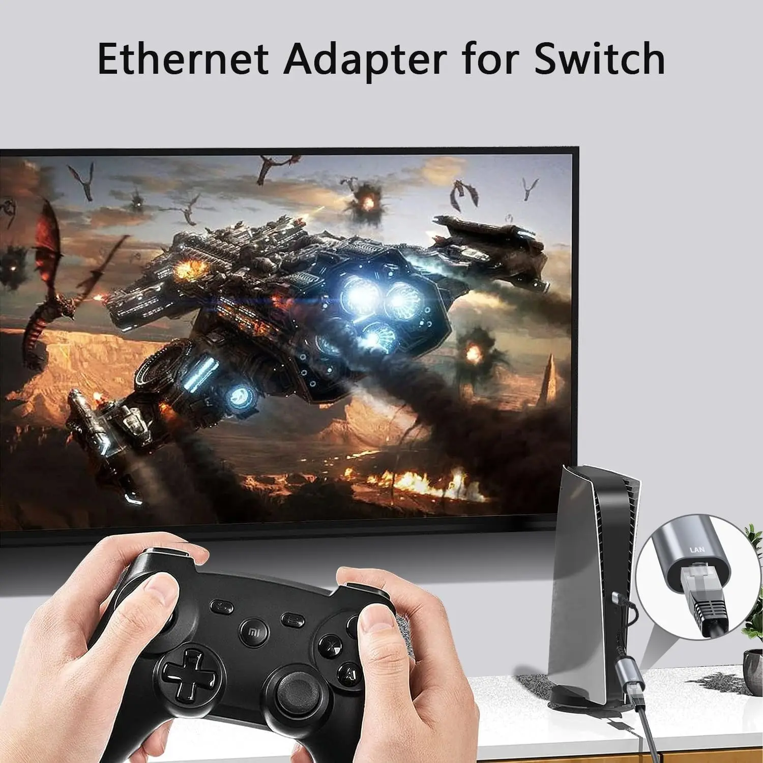 USB 3.0 2.0 Ethernet Adapter USB PC Internet 1000Mbps Network Adapter RJ45 Type-C Gigabit 2.5G USB To RJ45 for Laptop/Tv Box