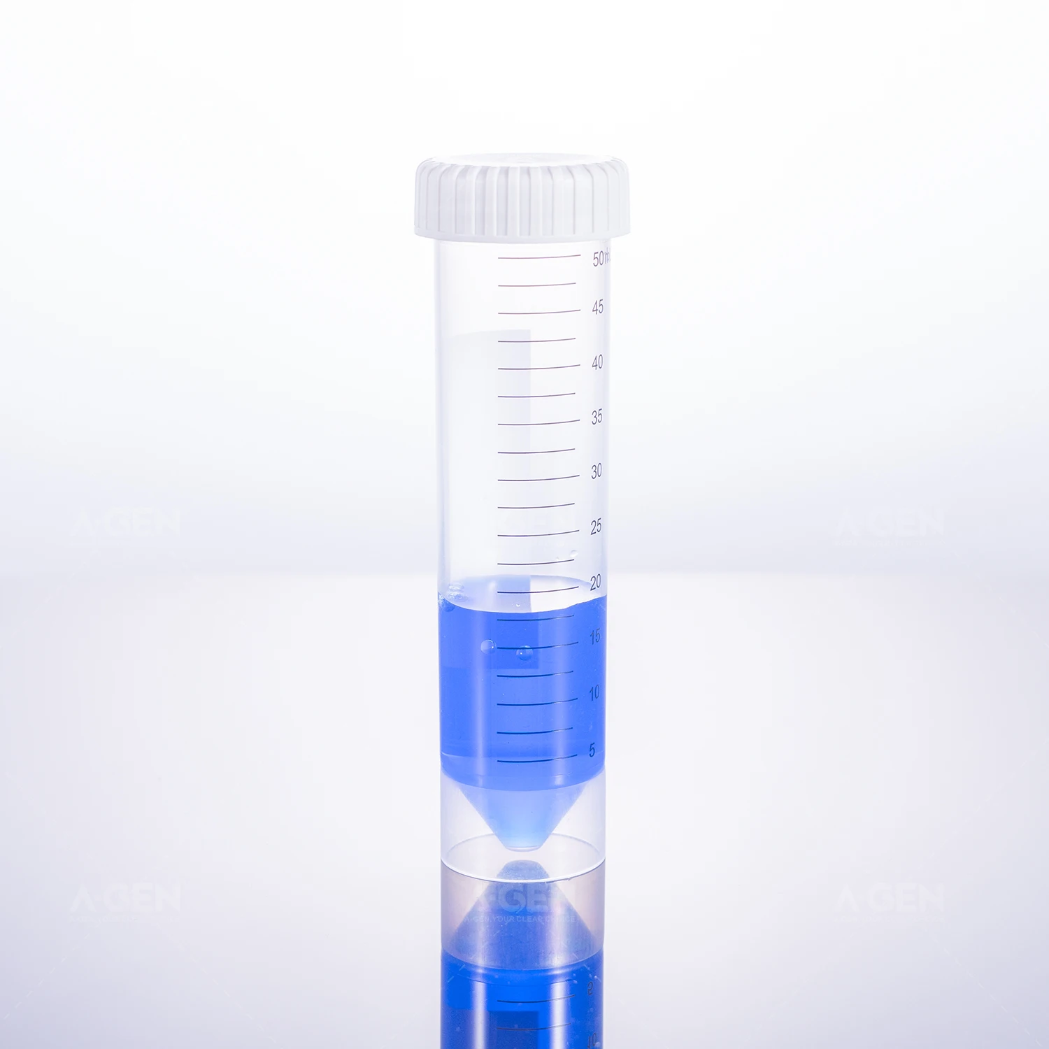 Центрифужная трубка 50 мл со стоячим коническим V-образным дном и градуировкой