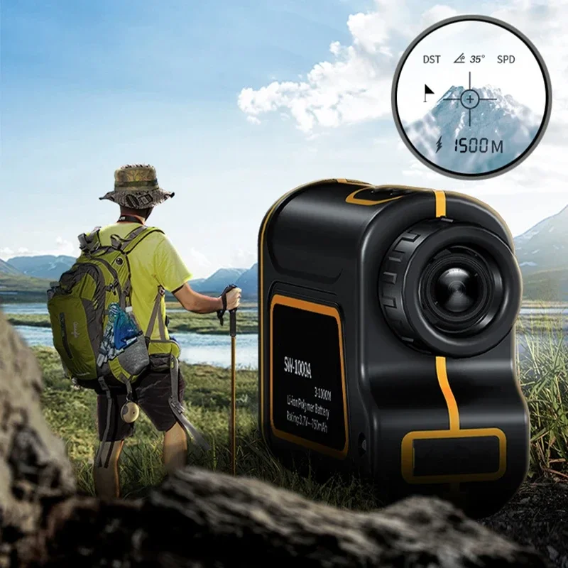 SNDWAY 600M 1000M 1500M Range Finder Telemeters Golf Rangefinder Meter Professional Angle High Speed Continuous Measure