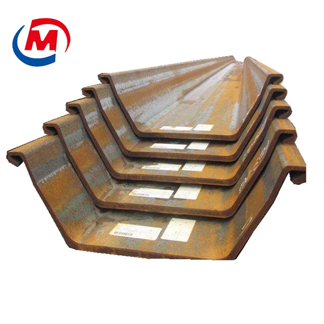 China Hot Rolled Cold Bending High Quality Low Price Type2 Type3 Q235 U/C/Z/T Type Steel Sheet Pile