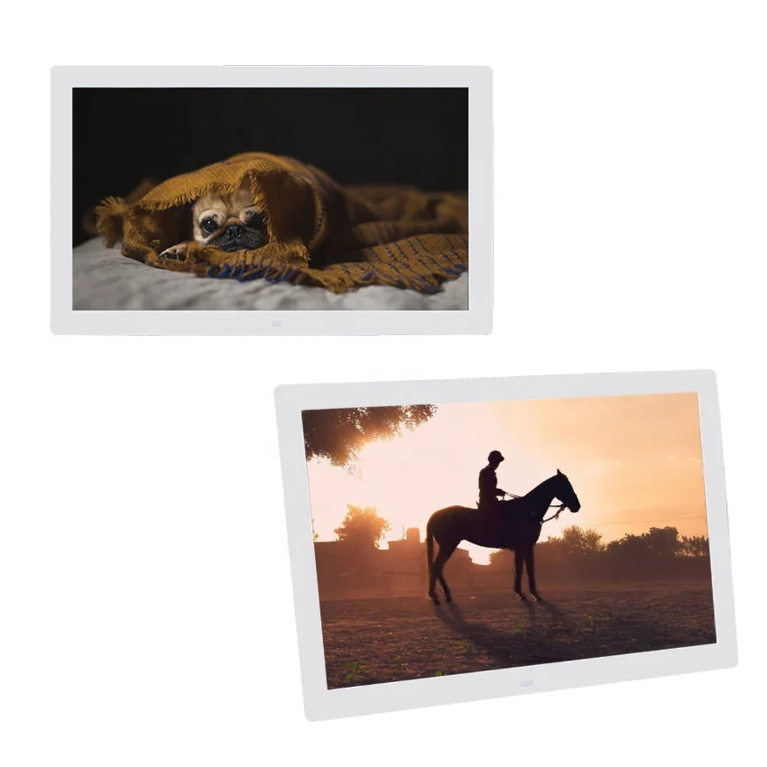 55 inch large a5 size digital photo frame touch screen waterproof digital photo frame with battery camel digital picture frame