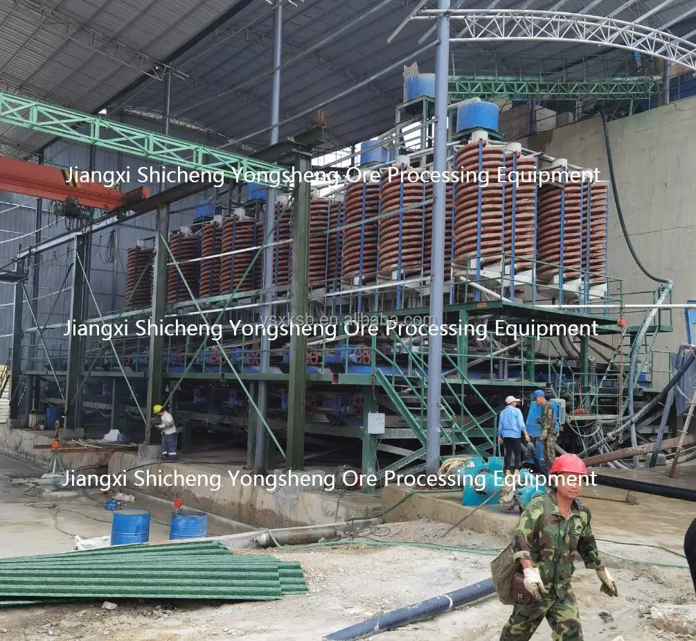China JX 5LL High Performance Save Water And Energy Select Gold Iron Ore Spiral Chute concentrator mineral separator Equipment