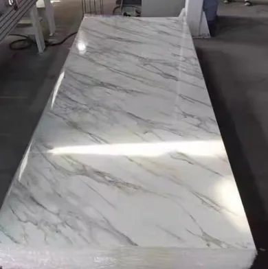 Indoor qualified Plastic marble PVC wallboard decoration high gloss wall covering UV board