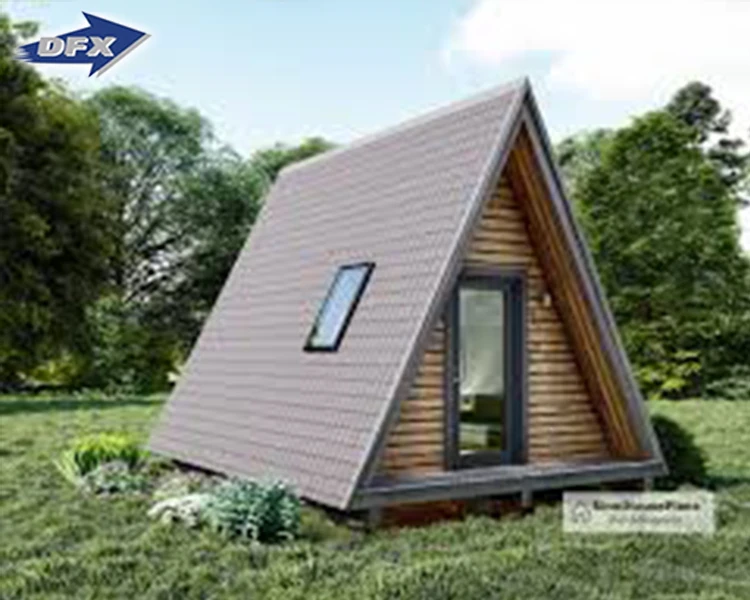 Quacent Luxury Sips A-Frame Low-rise Villa Heat-insulated Modular Home Prefab Tiny Triangle House For Apartment Prefab Cottage