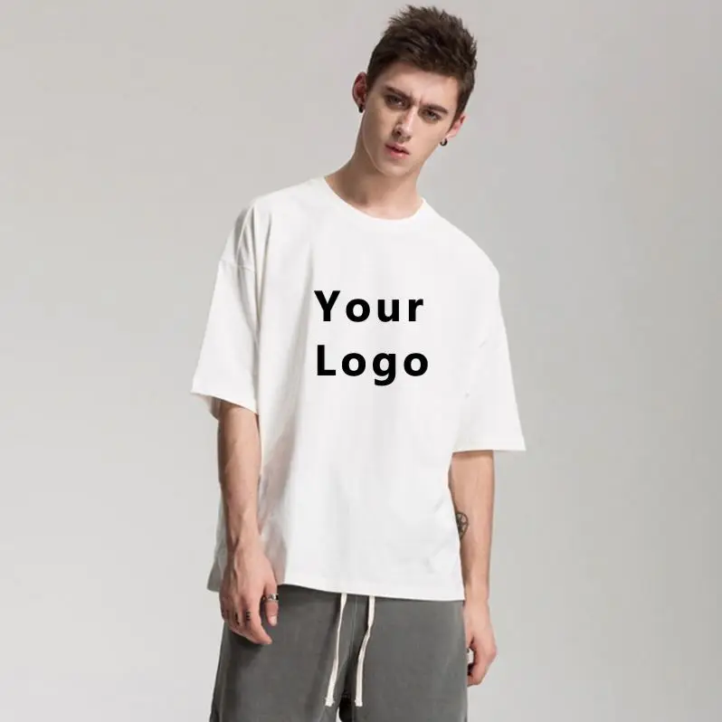 china custom bulk print t-shirts short sleeve o-neck oversized blank t shirt men