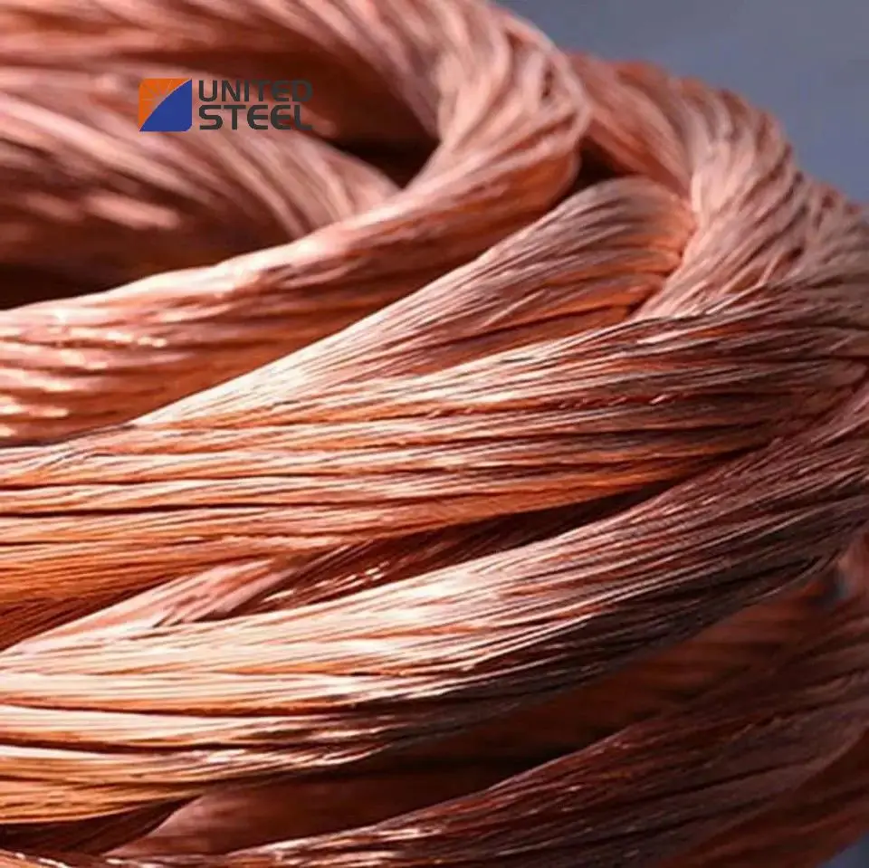 Silver-coated Annealed Round Copper Wire Brass copper Alloy High Purity 99.99% Red Copper Wire