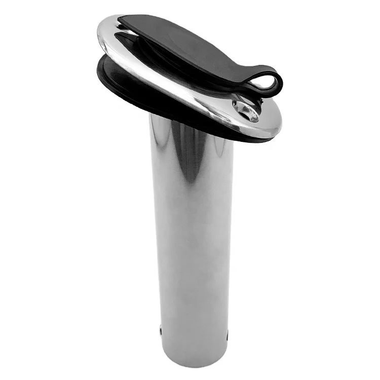 316 stainless steel rod holders for boat yacht Flush Mount Rod Holders with Rubber Cap
