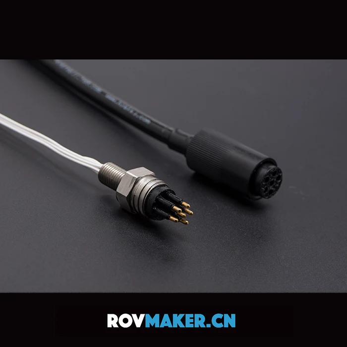
Underwater MCBH 6M MCIL 6F Electrical Wet-mate Connectors-Bulkhead Connector Male Plug and Inline Connector Female Socket Kit 