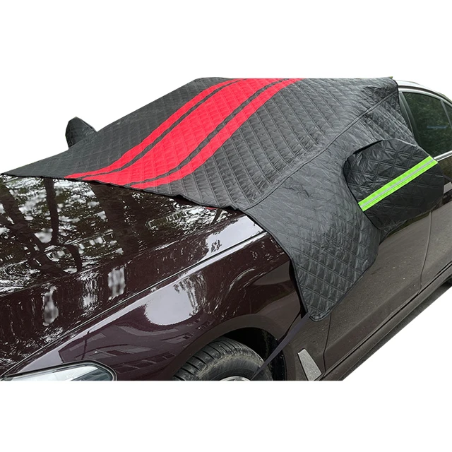 Manufacturers direct thickened quilt car snow shield Universal snowproof car cover The front windshield of the car cover