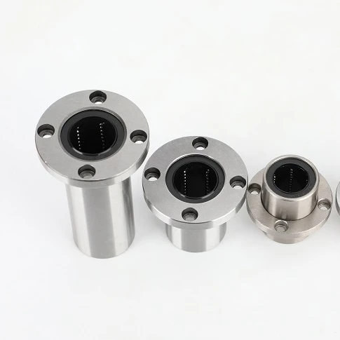 free shipping 10mm x 19mm x 55mm 10mm Round Flanged Type Linear Bushing Ball Bearing flange bearings LMF10LUU CNC Parts