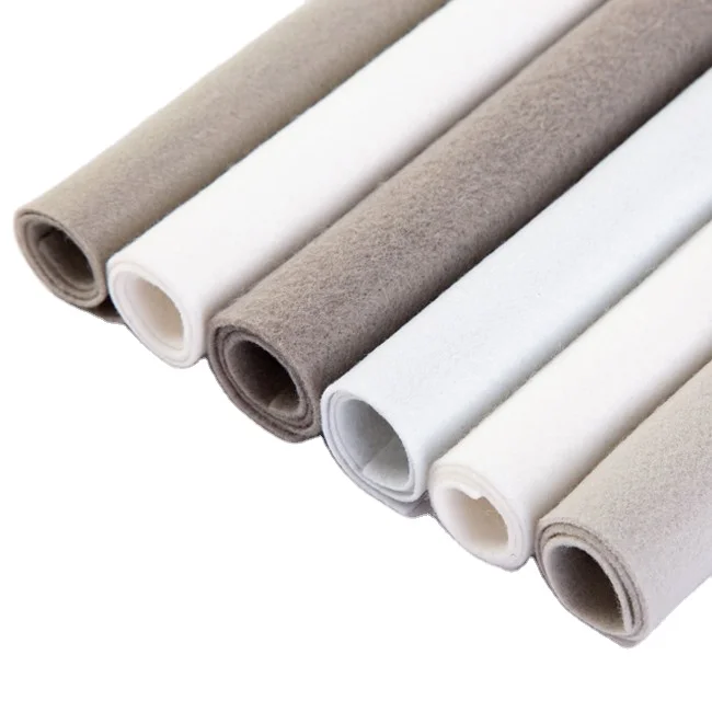 Needle Punched Nonwoven Fabric in Stock table cloth wool carpet felt fabric