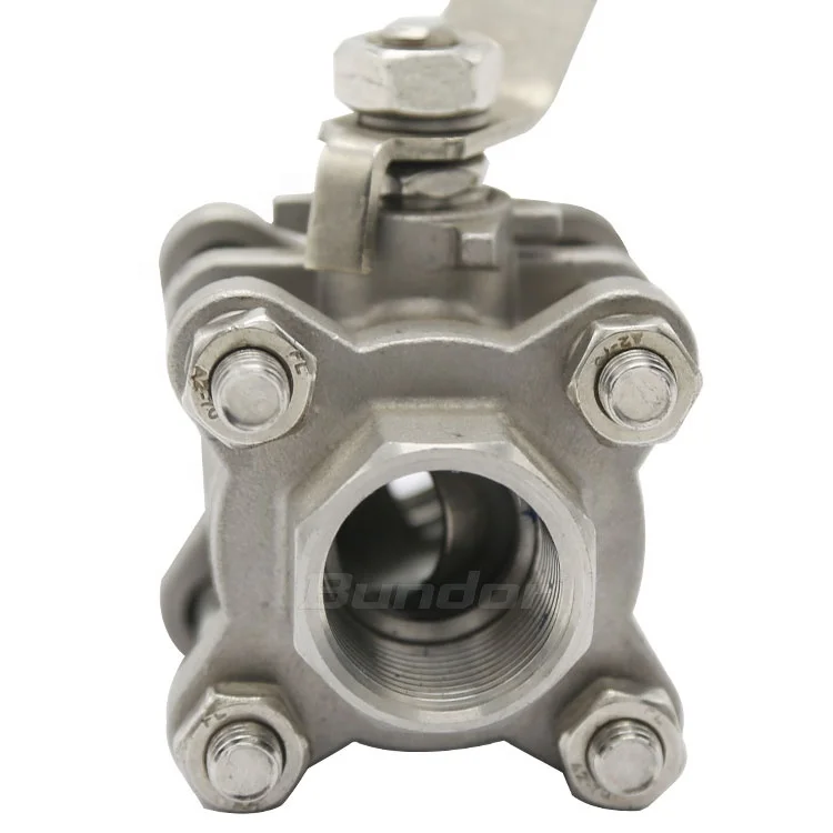 Шаровой кран с резьбой Bundor SS DN20 PN10 3PC
