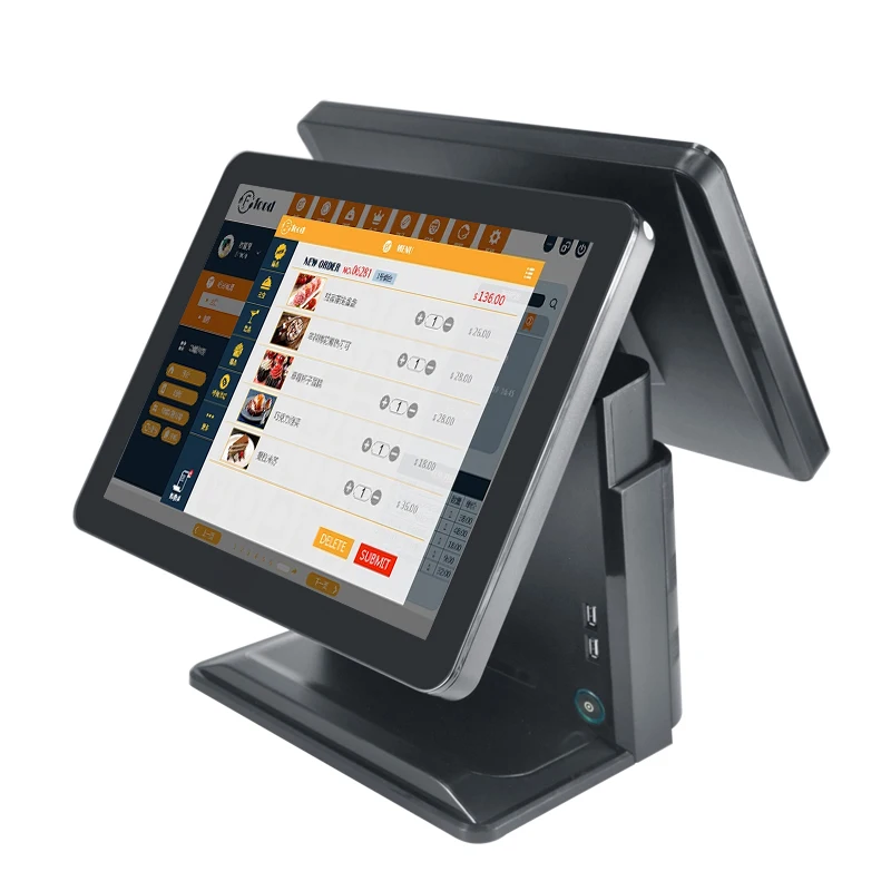 wholesale odm Complete Full Set Cash POS System Retail Machine Dual Screen All In One Window 10 Cash Register Windows Pos System