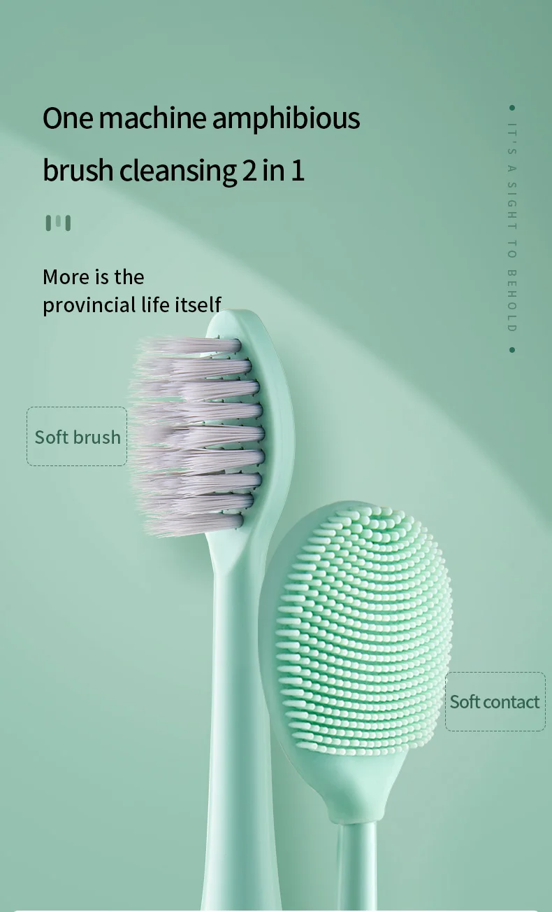 Replaceable Brush Head Electric Toothbrush Waterproof Sonic Vibration Electric Toothbrushes