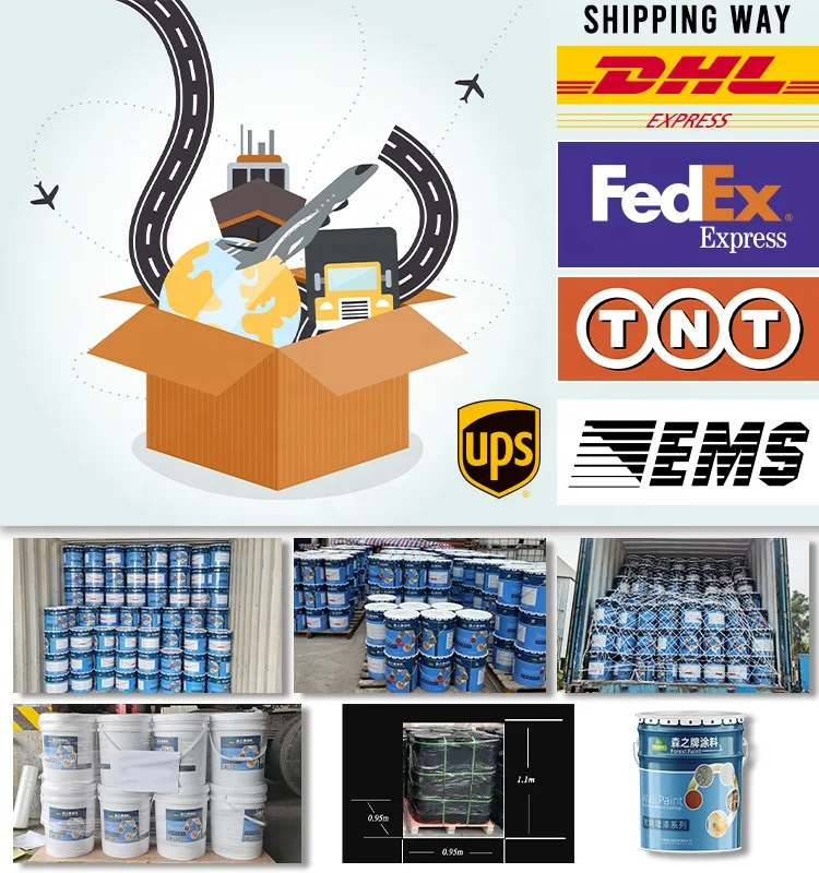 FOREST Brand Design Outside Anti Crack Modern Building House Outdoor Liquid Spray Coating Exterior Acrylic Wall lacquer Paints