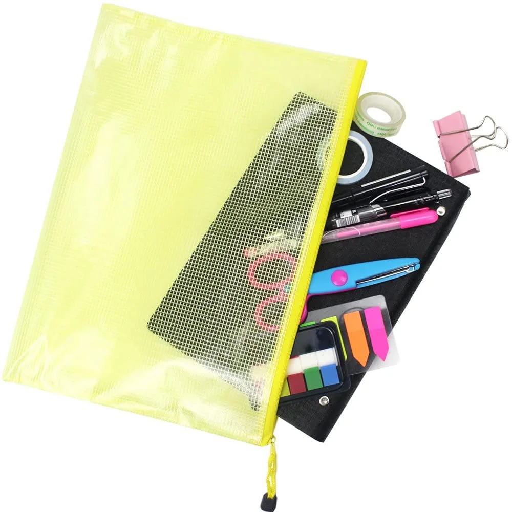 Poly Zip Lock Envelope File Folder A4 Pouch Custom Plastic Document Bag