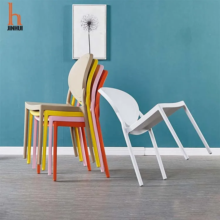 Pp Black Kitchen Furniture Leisure Dining Garden Plastic Chairs For Sale