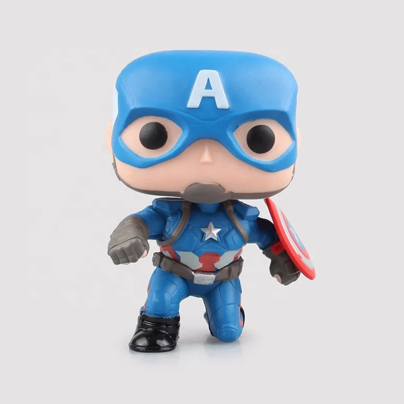  Фигурки героев поп-мрамора FUNKO игрушки Стив Роджерс 3 гражданская война зимний солдат черная вдова Черная пантера модель