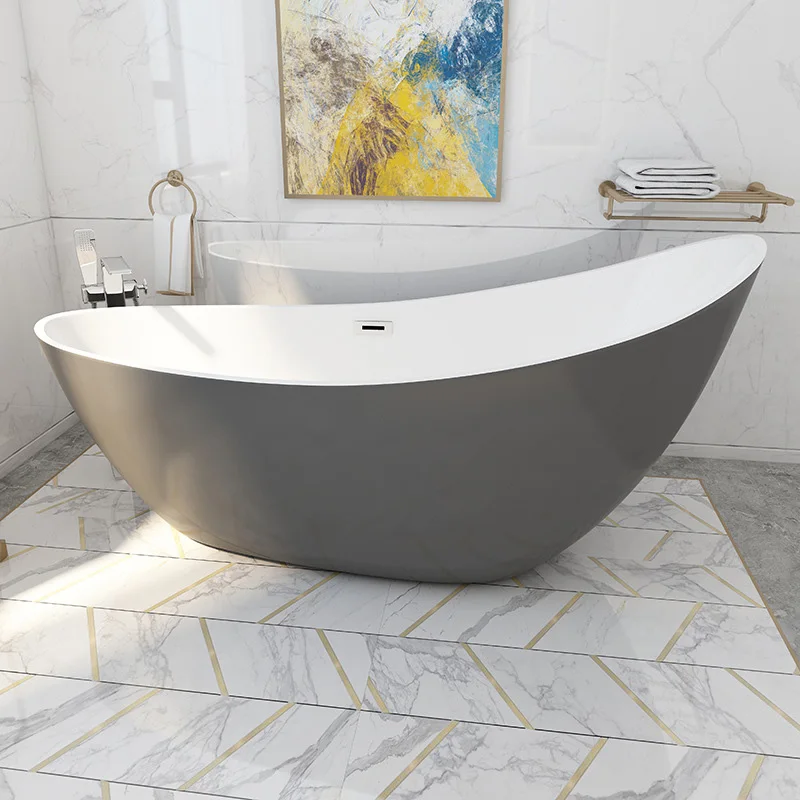Best Selling good price modern whirlpool free standing soaking durable for adults artificial stone Acrylic  bathtub