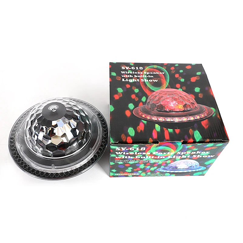 Rgb Par Full Color Rotating Lamp Crystal Wireless  Party Led Magic Ball Light