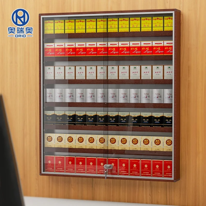 Factory Custom Shelves for Sale Aluminum Cigarette Pusher System With Door