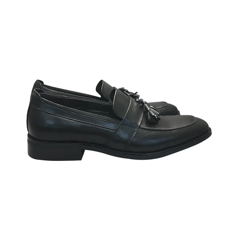 Высококачественная Мужская модельная кожаная обувь с длинной подошвой