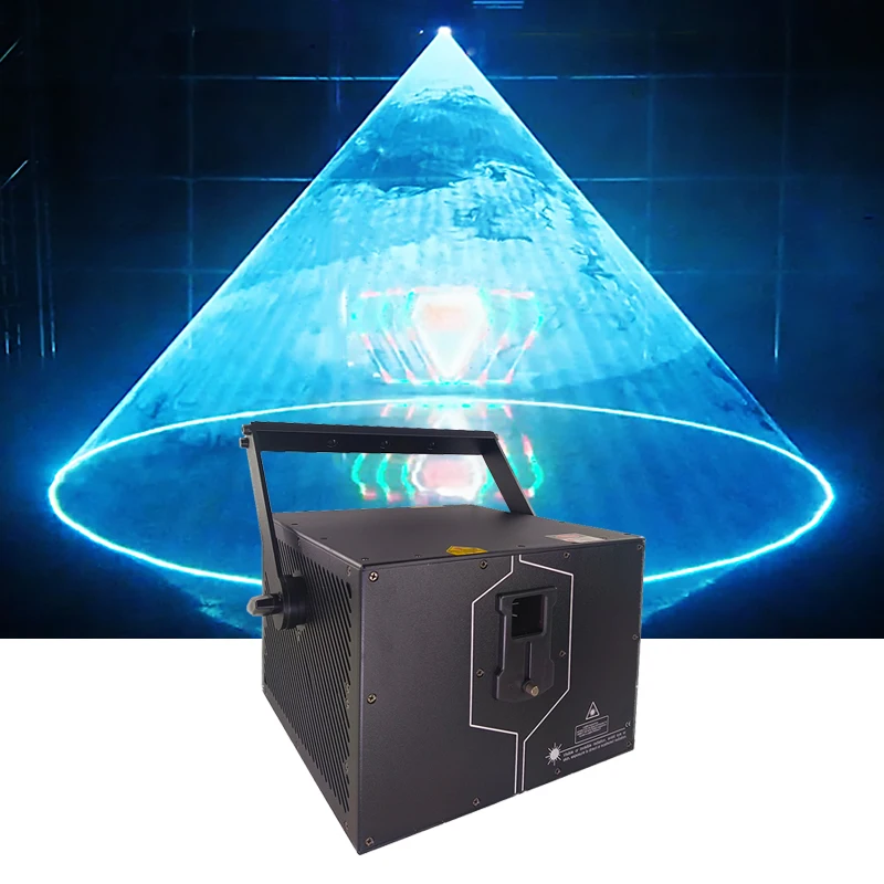 Профессиональный 3D полноцветный 12 Вт RGB лазерный сценический светильник алюминиевый корпус Ночная Матрица для KTV и ночных клубов от DJ Laser