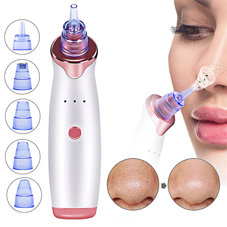 
5 In 1 Facial Pore Deep Cleaning Derma Suction Electric Vacuum Suction Blackhead Remover Vacuum 