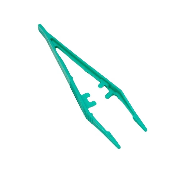 13cm Strengthened type factory Disposable Medical Forceps surgical tweezers