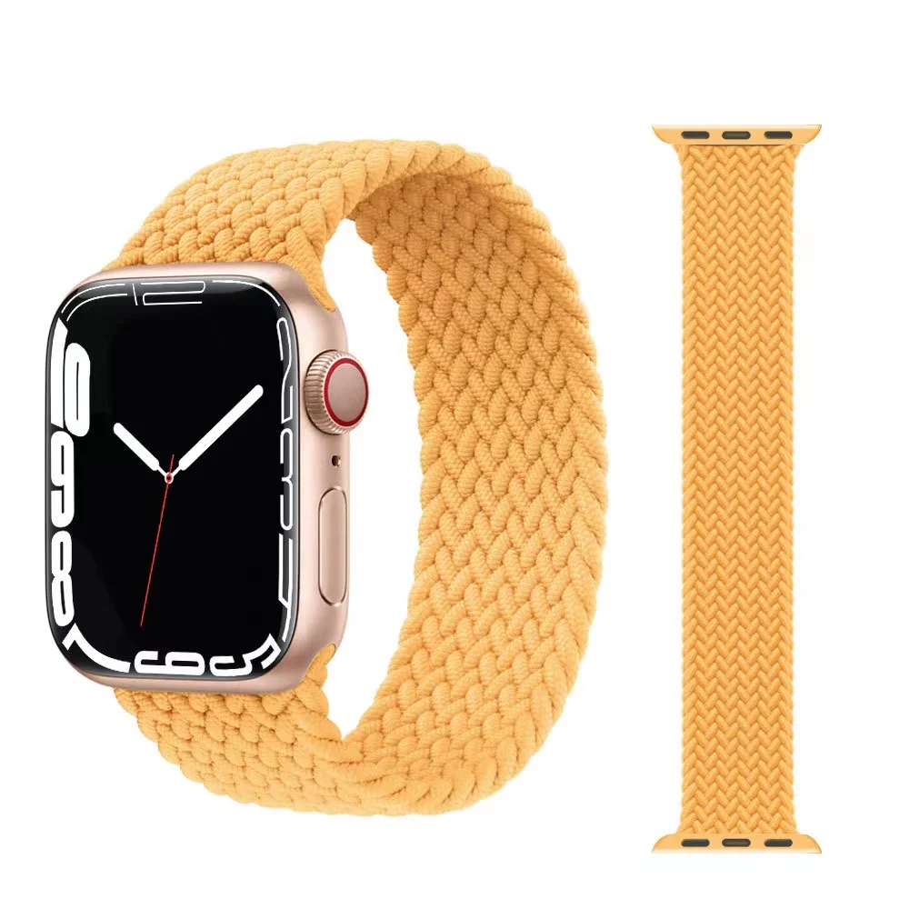 Custom color Woven Lightweight Breathable Wristband Strap Sport Loop for Apple watch series