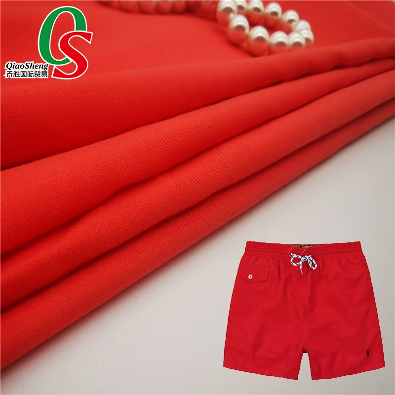 100% polyester peach skin finishing fabric for beach shirt shorts trousers and shirt