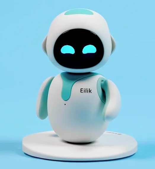 Eilik emo toy robot a cute intelligent companion of pet robot children accompany blue and pink
