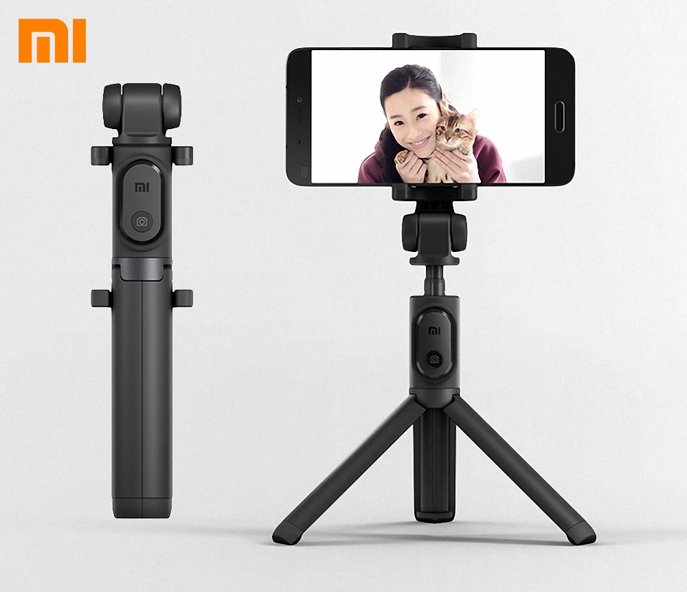 Original Xiaomi Blue tooth monopod Mi Foldable Selfie Stick Tripod Wireless Selfiestick Phone Selfie Stick 360 Rotatable Bracket