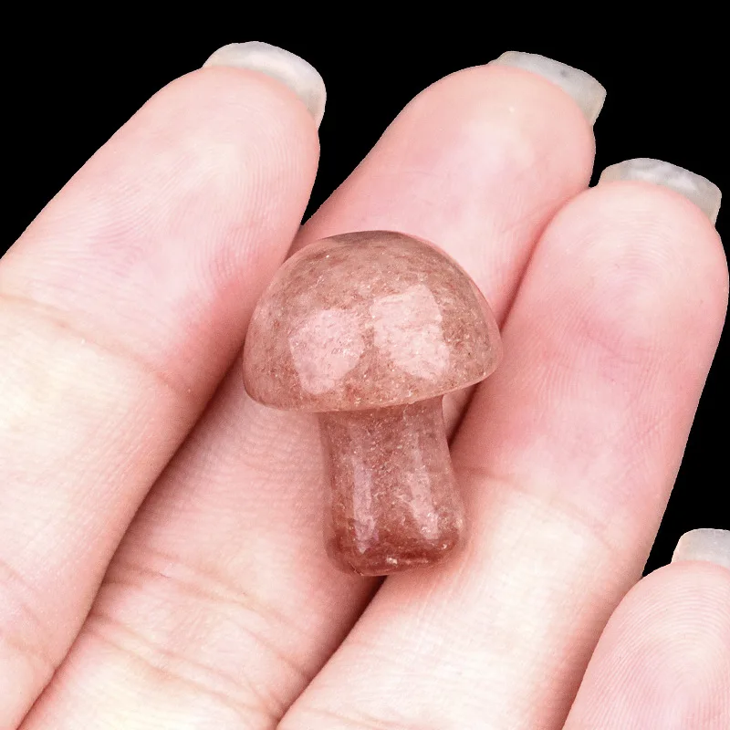 Handmade Labradorite Full Flash White & Pure Mushroom Clear Quartz Crystal Natural Stone Gemstone as Healing Gift