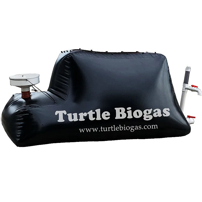 Turtle Biogas 3.0m3 small mini portable home biogas plant digester system storage septic tank balloon bag price