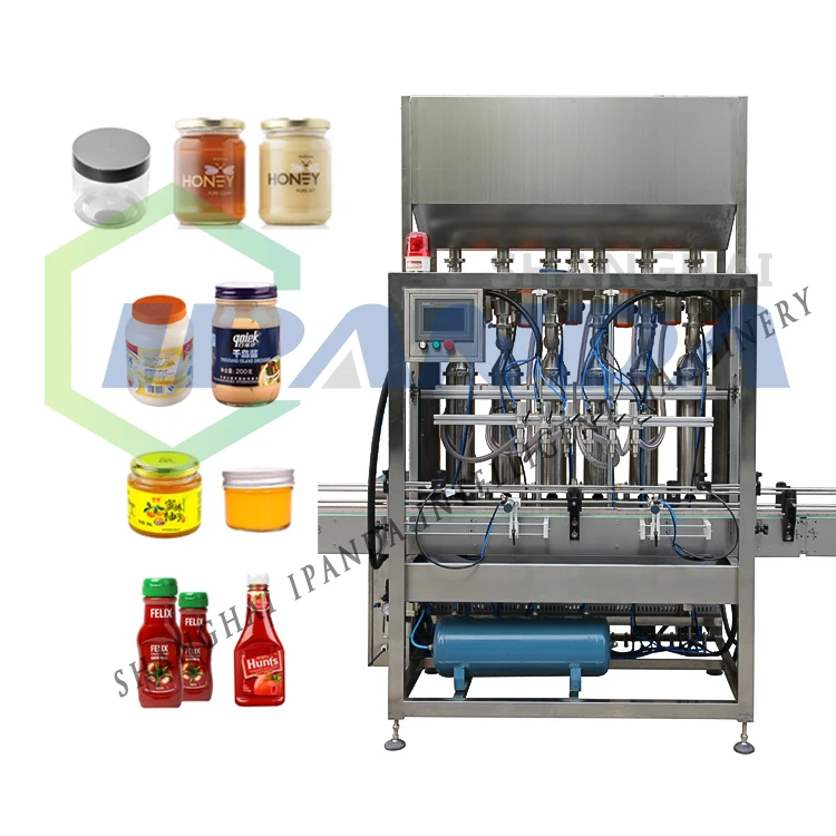 Automatic Bottle Hot / Ketchup / Chili Paste Sauce Filling Machine Line
