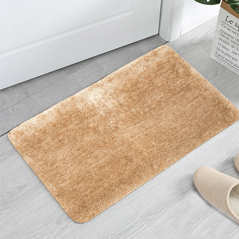 Shaggy Tufted Bathmat Thick Microfiber Non Slip Bath Mats For Bathroom