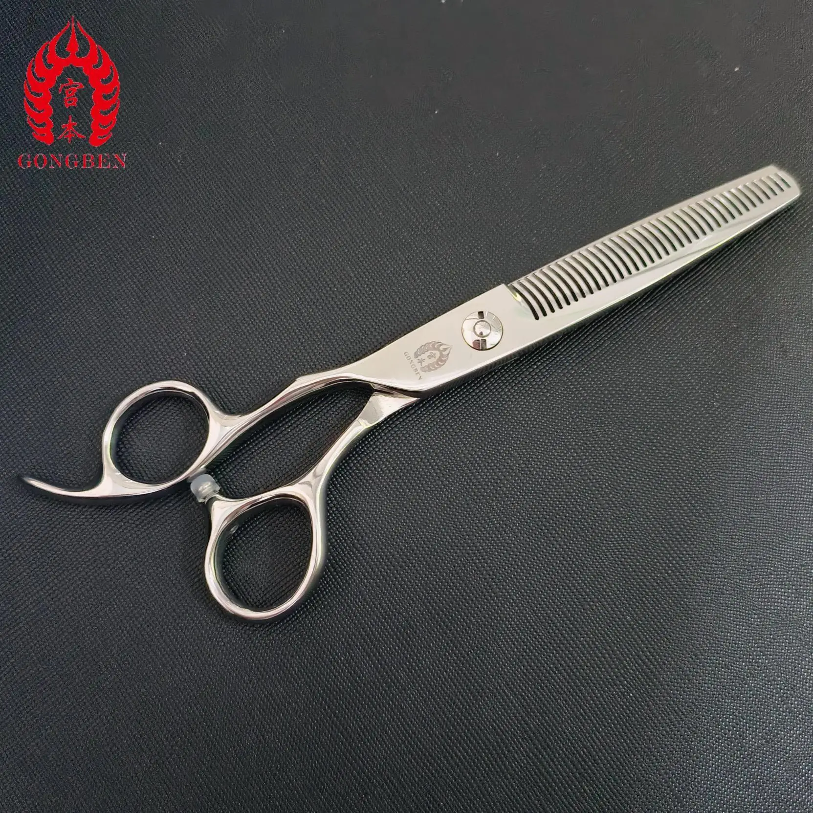 GONG BEN Hairdressing Barber Scissor Professional left hand 6inch Stainless Steel Salon Barber Cutting Hair Scissors For Men