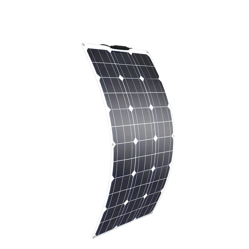 HS 100w 200w 300w 400w 500w 600w 1000w RV Car Home 12V 24V Flexible Solar Panel
