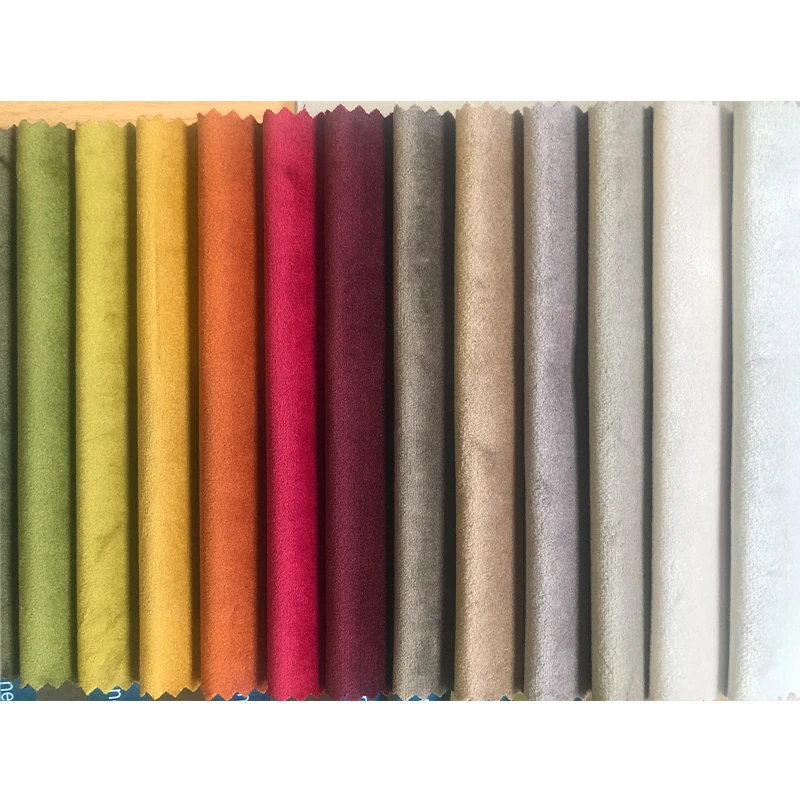 Velvet Silk Fabric Fashion Bright Colorful Dyeing Upholstery Anti-pilling Knitting Sand Release