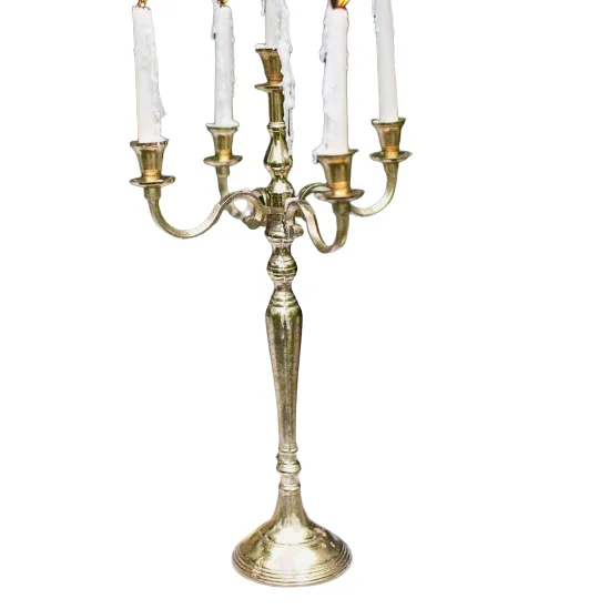 Contemporary Style Aluminum Candelabra Creative Design Handmade Decorative Candlesticks Home Interior Decor