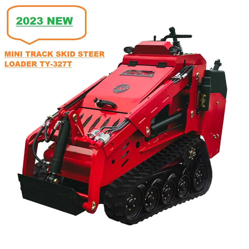 2023 New brand TY-327T EPA diesel track mini skid steer loader with GP bucket
